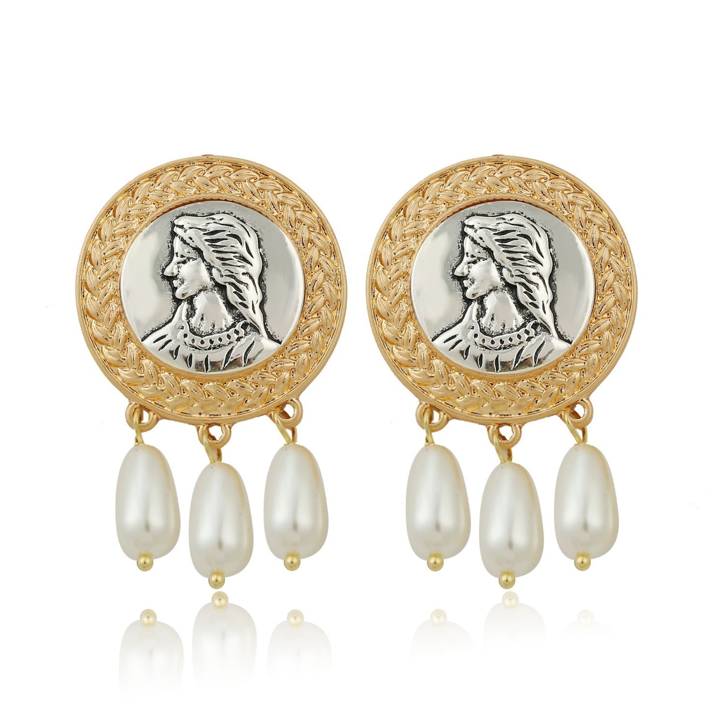 Cross-border Vintage Ethnic Earrings Exaggerated Retro Earrings Chinese Style Jewelry