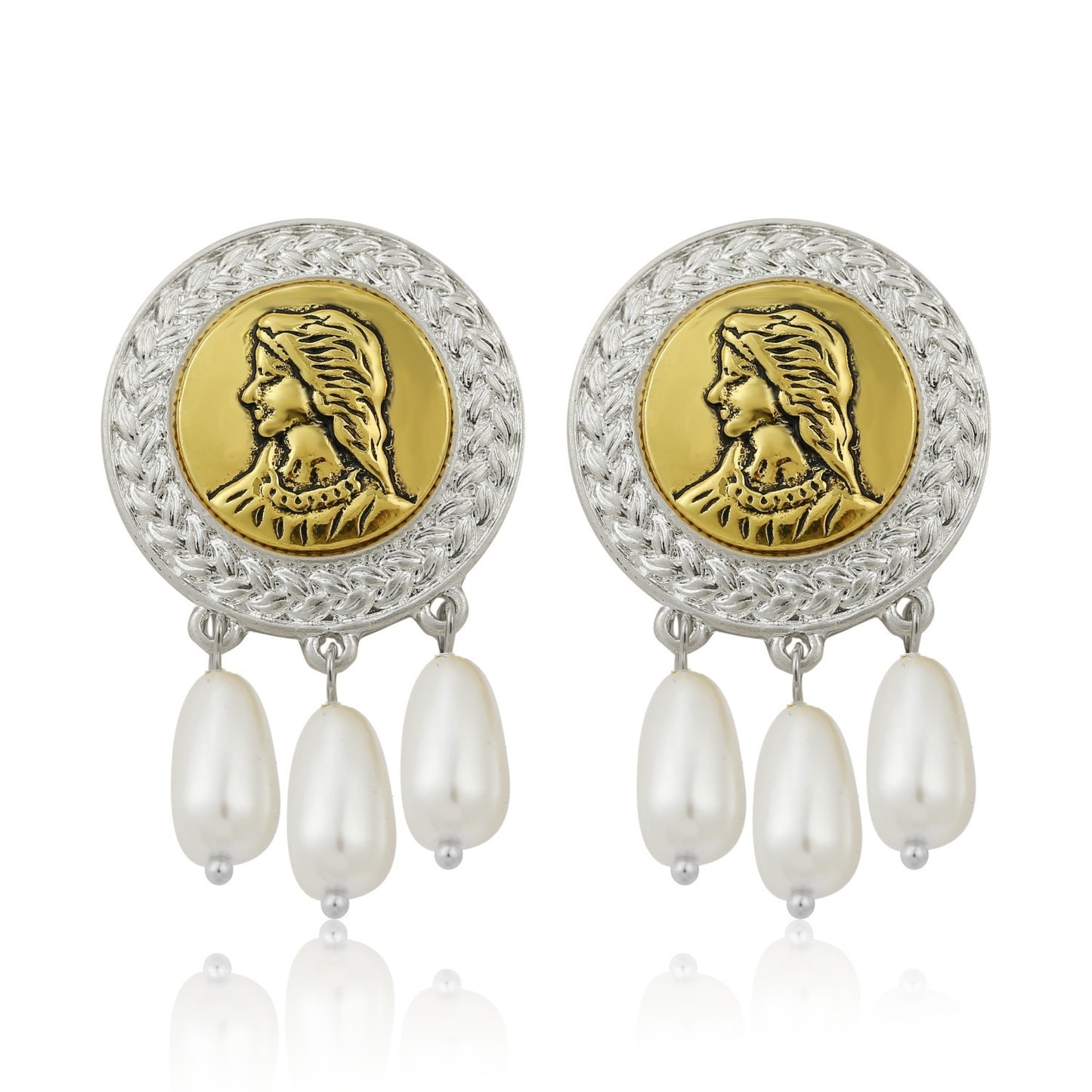 Cross-border Vintage Ethnic Earrings Exaggerated Retro Earrings Chinese Style Jewelry