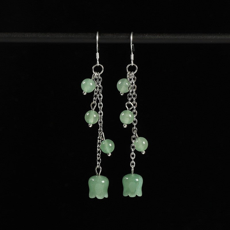 Ancient Style Earrings Chinese Style Song Dynasty Ear Jewelry Pearl