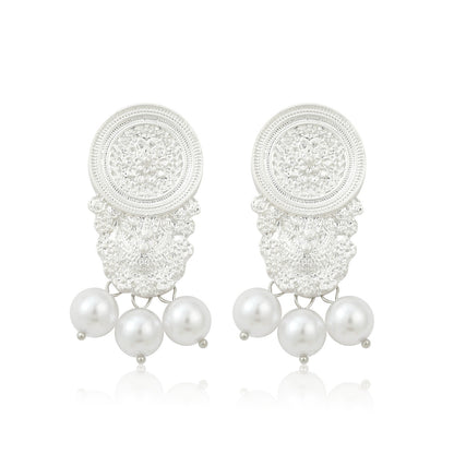 Cross-border Vintage Ethnic Earrings Exaggerated Retro Earrings Chinese Style Jewelry