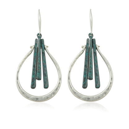 Cross-border Vintage Ethnic Earrings Exaggerated Retro Earrings Chinese Style Jewelry