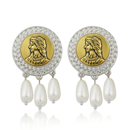 Cross-border Vintage Ethnic Earrings Exaggerated Retro Earrings Chinese Style Jewelry
