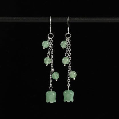 Ancient Style Earrings Chinese Style Song Dynasty Ear Jewelry Pearl