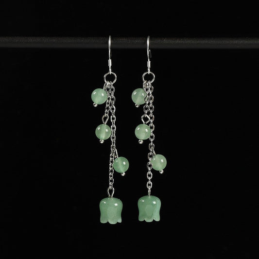 Ancient Style Earrings Chinese Style Song Dynasty Ear Jewelry Pearl
