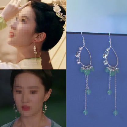 Ancient Style Earrings Chinese Style Song Dynasty Ear Jewelry Pearl